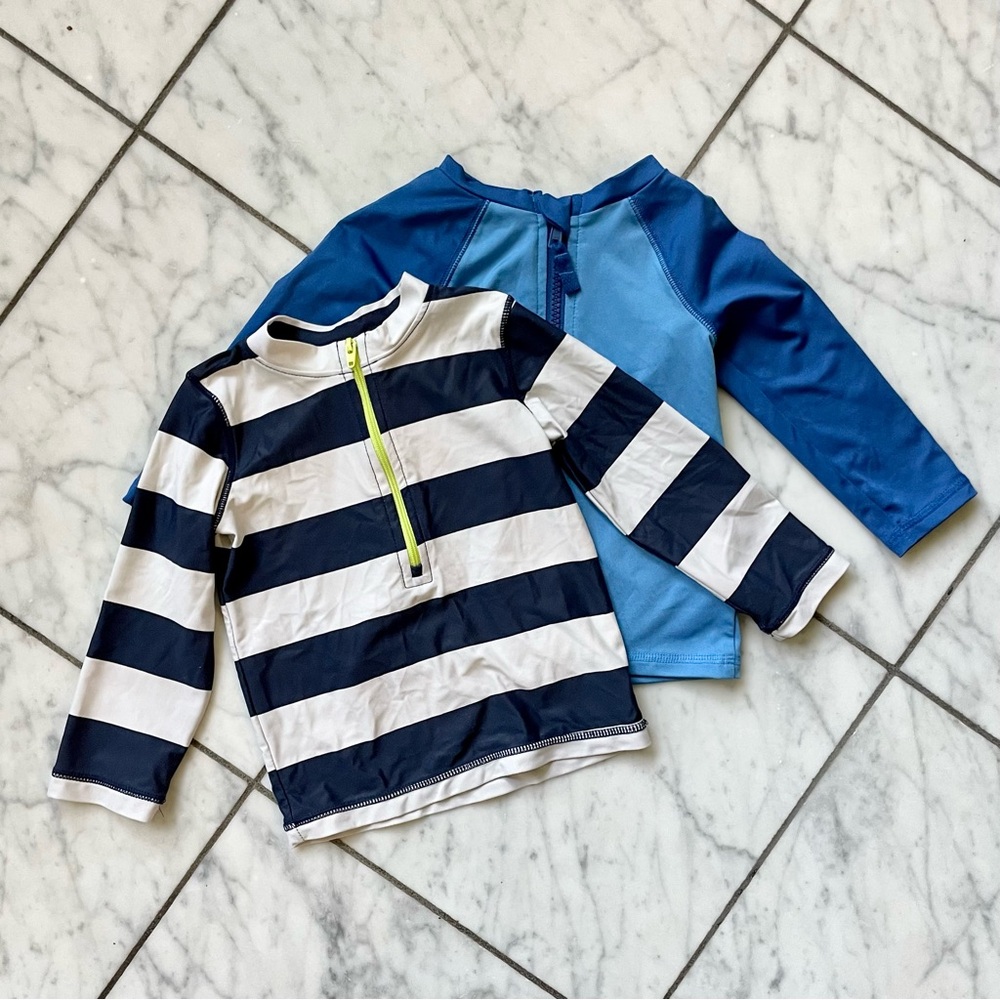 2 Kids Swim Shirts/Rashguards
